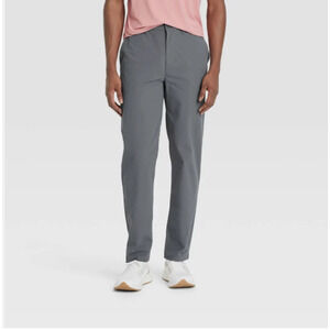 NWT All In Motion Men's Golf Lifestyle Pants Straight Casual Fit 30x32 Grey